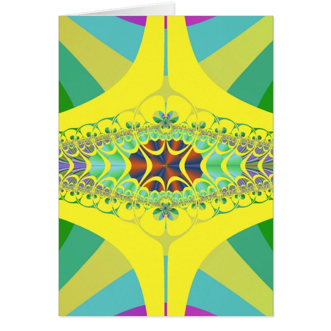 Gul CentipedeFractal OBS Kort (Framsidan)