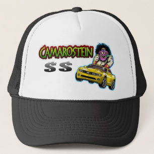 Gul Chevy Camaro SS hatt Truckerkeps