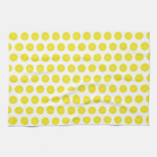 Gul Citron Citrus Frukt Design Kökshandduk