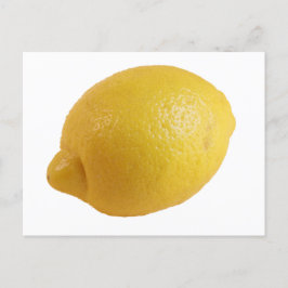 Gul citron, en ljus och fräsch citrus som fångar ö vykort