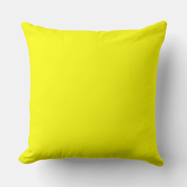 Gul Citron Kastkudde 20" x 20" Kudde (Framsida)