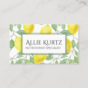 Gul citrongrönt lämnar nytt botaniskt visitkort
