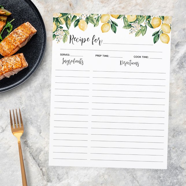 Gul Citronträd Receptinsats (In situ)