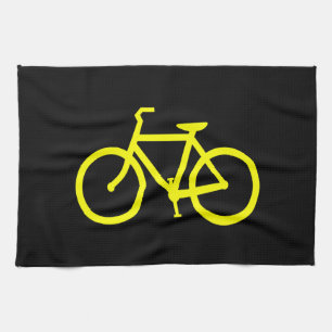 Gul cykel kökshandduk