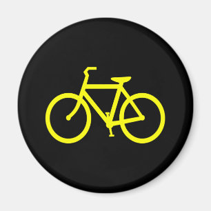 Gul cykel magnet
