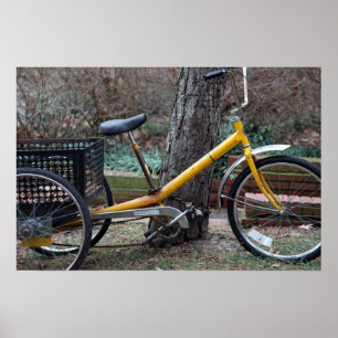 gul cykel poster