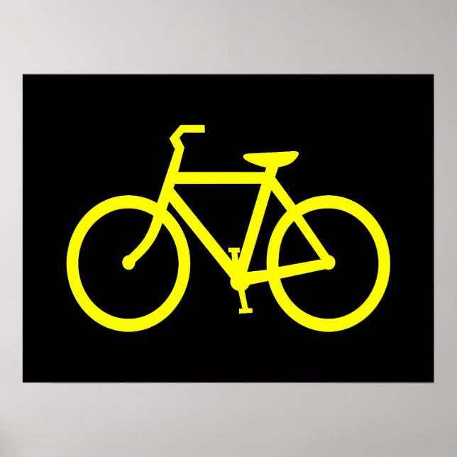 Gul cykel poster (Framsidan)