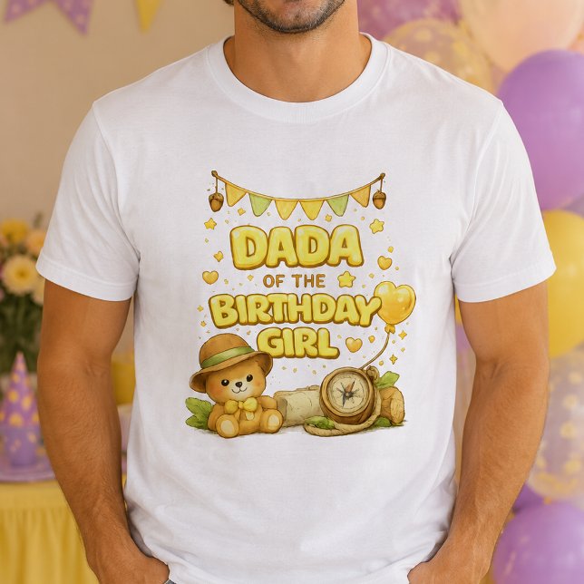 Gul Dada till Födelsedagsflickans Herr T-Shirt  (Skapare uppladdad)