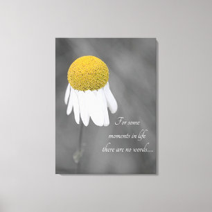 Gul daisyblomma canvastryck