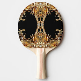 Gul Dekorativa Blommor Ping Pong Paddle Pingisracket