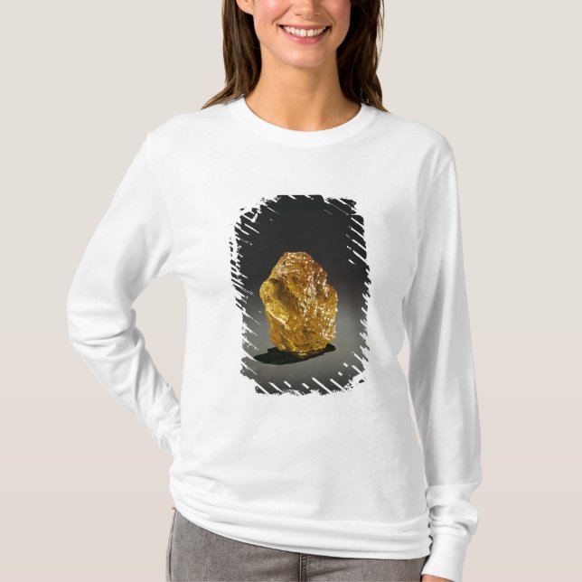 Gul diamant i busen t shirt (Framsida)