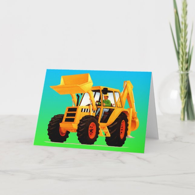 Gul Digger Kort (Framsida)