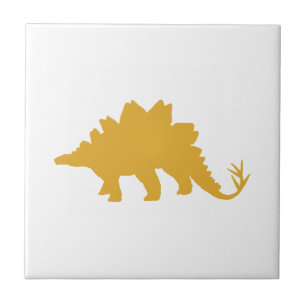 Gul Dinosaur Kakelplatta