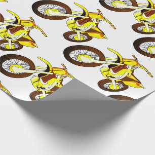Gul dirt bike 🚲 MX motorcykel 🏍 Presentpapper