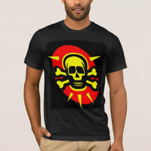 Gul dödskalle t-shirt