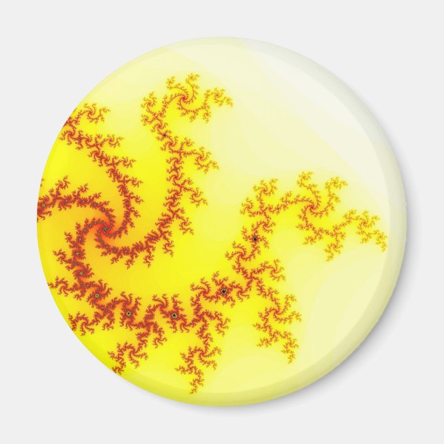 Gul Dragon Magnet (Framsidan)
