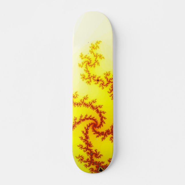 Gul drakeskidbräda mini skateboard bräda 18,7 cm (Framsida)