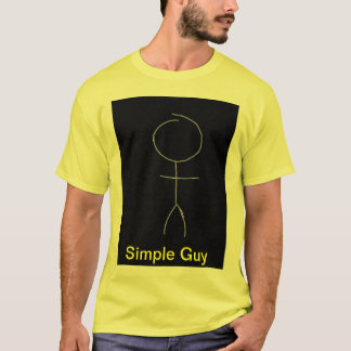 Gul enkel grabbskjorta t-shirt