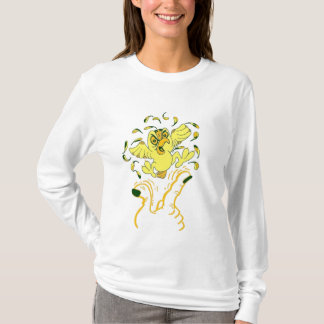 Gul fågel tröja