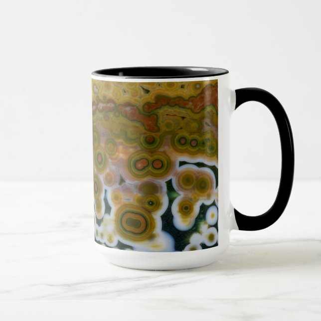 Gul färgad Ocean Jasper Mugg (Höger)