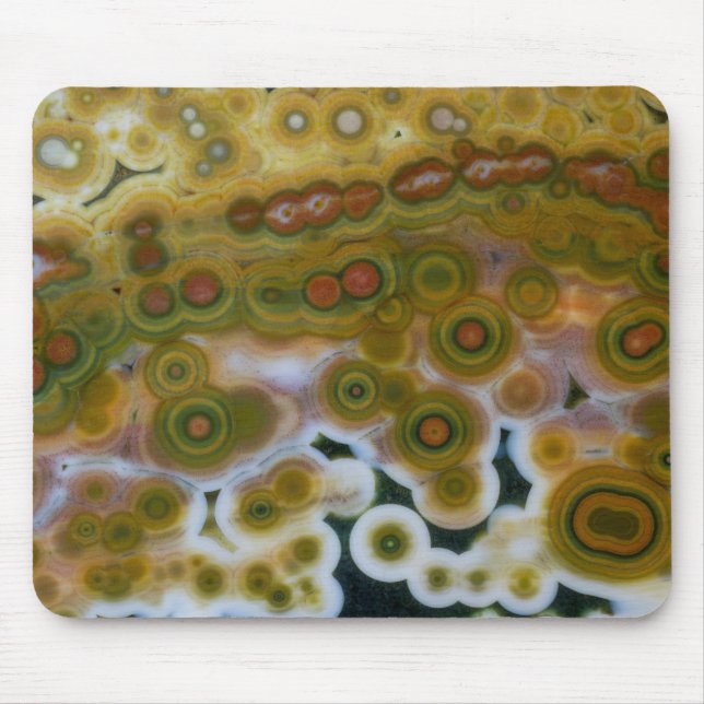 Gul Färgad Ocean Jasper Musmatta (Framsidan)