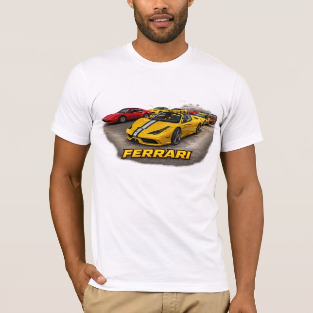 GUL FERRARI T SHIRT (Framsida)