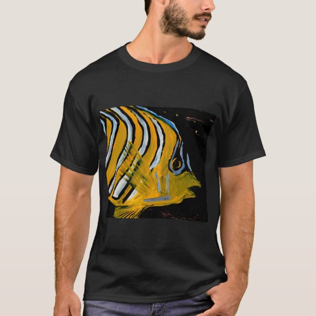 Gul fisk t shirt (Framsida)