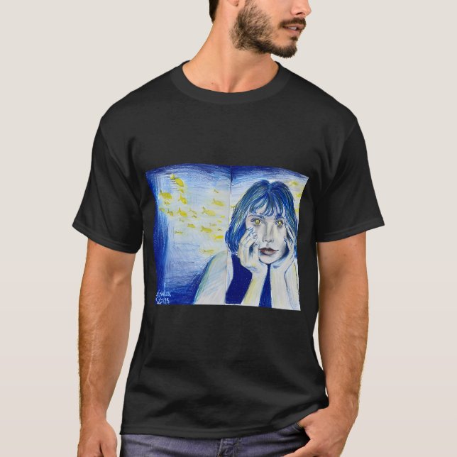 gul fisk t shirt (Framsida)