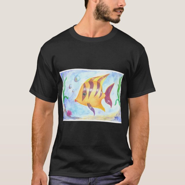 Gul fisk t shirt (Framsida)
