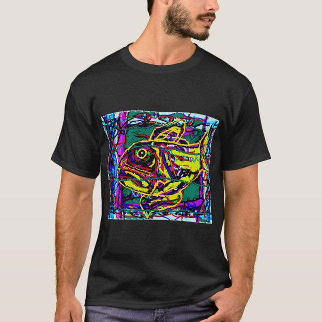 Gul Fisk T Shirt (Framsida)