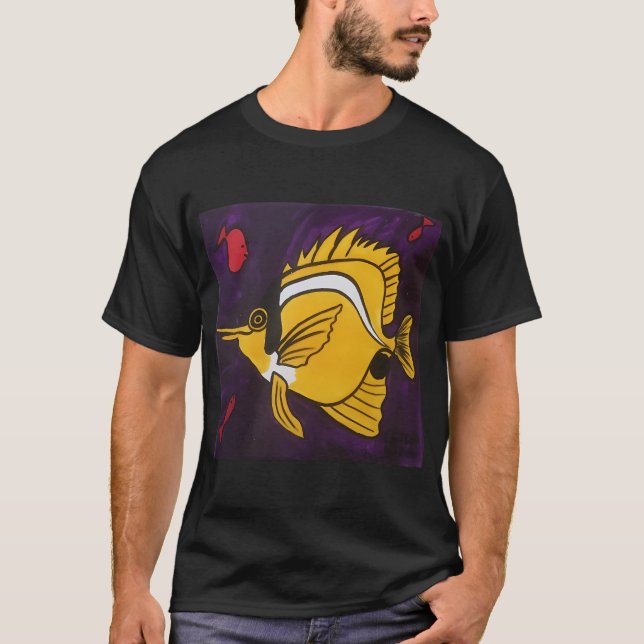 Gul Fisk T Shirt (Framsida)