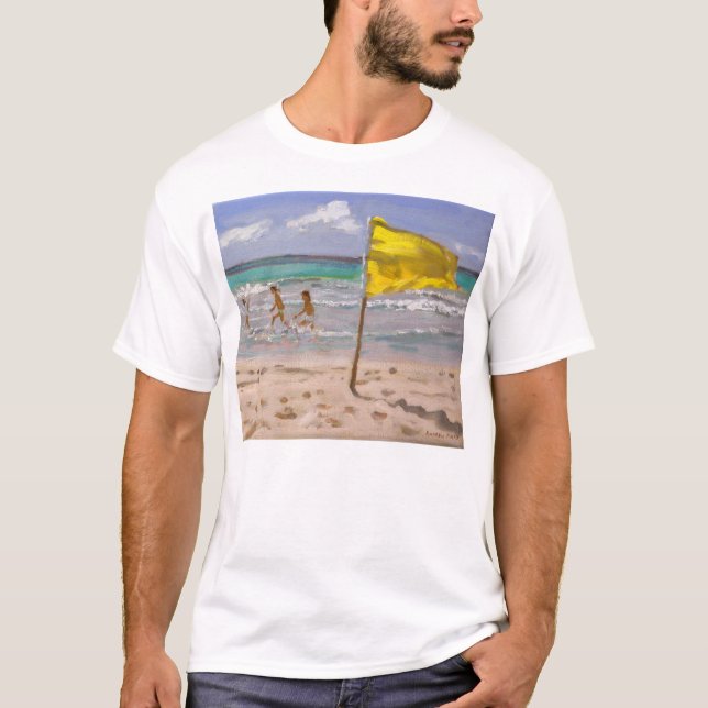 Gul flagga Barbados 2010 T-shirt (Framsida)