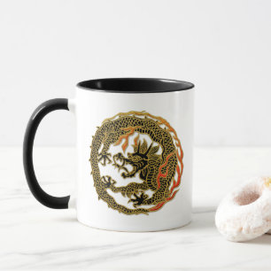 Gul Flamdrake Emblem Mugg