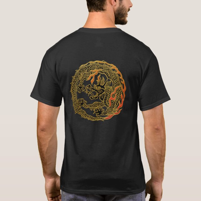 Gul Flamdrake Emblem T Shirt (Baksida)