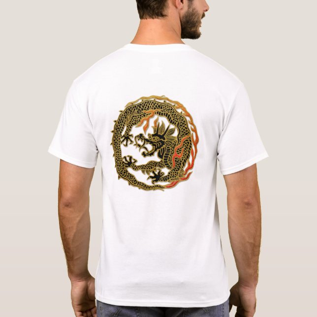 Gul Flamdrake Emblem T Shirt (Baksida)