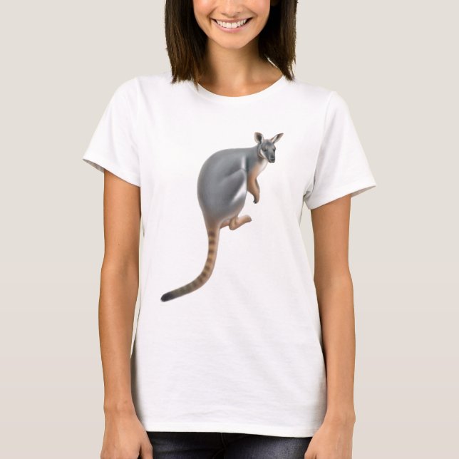 Gul Footed stenvallabybaby - dockaskjorta Tee Shirt (Framsida)