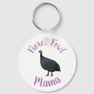 Gul Fowl Mamma Keychain  #FierceFowl-Mamma Nyckelring