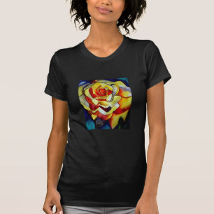 Gul Freesia akvarell original konst blomma T-shirt