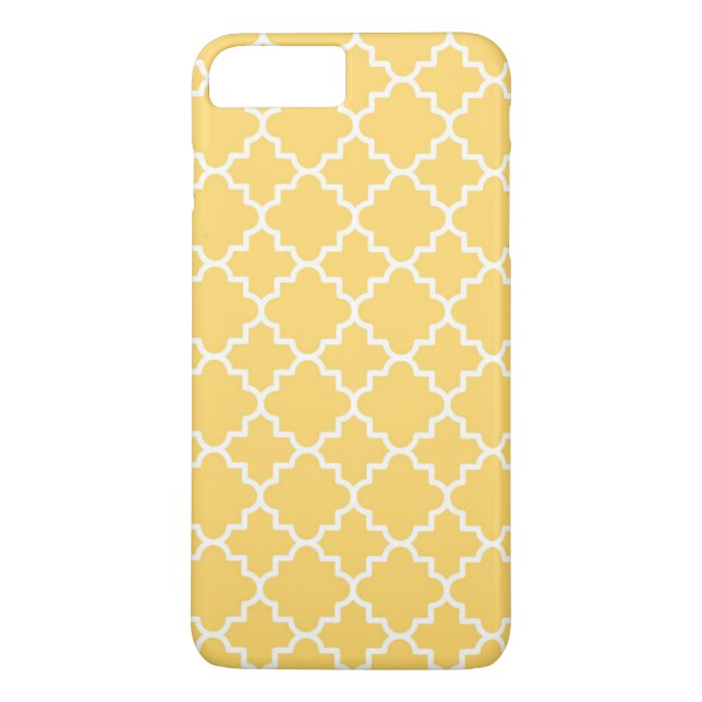 Gul fyrklöver-mönster Case-Mate iPhone skal (Baksida)
