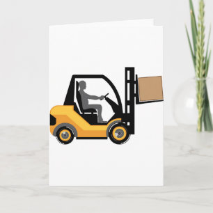 Gul gaffeltruck kort