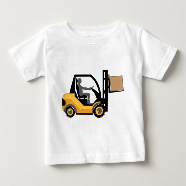 Gul gaffeltruck t-shirt (Framsida)