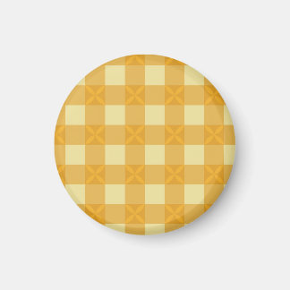 Gul Gingham & Gula Kronblad Magnet