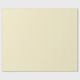 Gul Gingham Presentpapper
