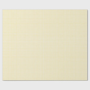 Gul Gingham Presentpapper