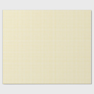 Gul Gingham Presentpapper