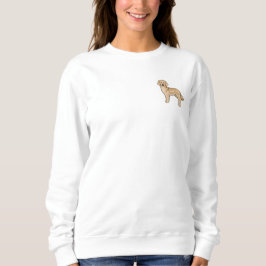 Gul Golden Retriever Söt Hund Hund Konst T Shirt