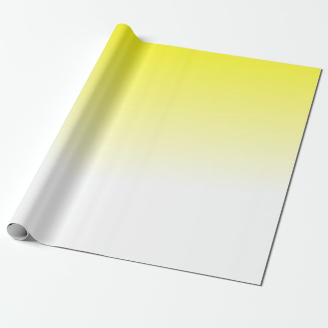 Gul Gradient Presentpapper (Utrullad)