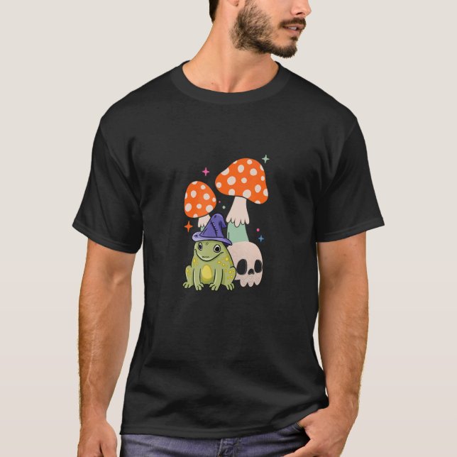 Gul groda med svamp och skum t shirt (Framsida)