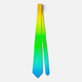 Gul Grön Blå Gradient Slip Modernt Livlig Slips