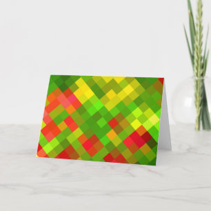 Gul grön röd färg för geometriska designer för kort